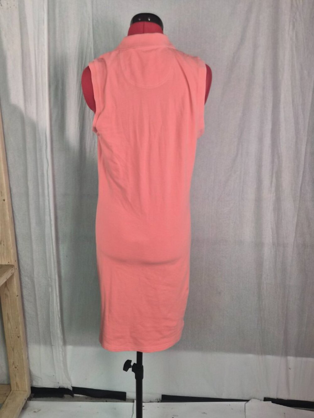 Tommy Bahama Womens Tennis Dress Pink Polo Collar Knit Size M Knee Length G060 - Picture 4 of 11